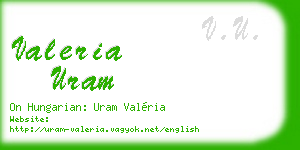 valeria uram business card